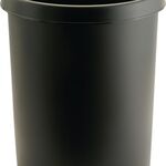 Papierkorb 45l H480xØ390mm m.Griffrand Ku.schwarz