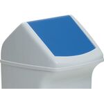 Deckel PE blau B330xT330mm f.Abfallsammler 40l m.Einwurfklappe DURABLE
