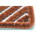 Fußmatte Kokosbürsten natur Kokos/Stahl L390xB590xS30mm