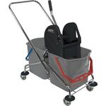 Reinigungswagen Eimer 2x27l,Presse STA SPRINTUS