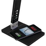 Schreibtischleuchte Alu.schwarz H.max.420mm Standfuß m.LED HANSA