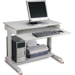 PC-Arbeitstisch H720-1100xB900xT500mm lichtgrau fahrbar