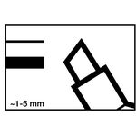 Permanentmarker 3300 rot Strich-B.1-5mm Keilspitze EDDING - VPE: 10