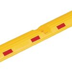 Leitschwelle L1170xB150xH50mm PP gelb m.roten Reflexstreifen
