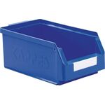 Sichtlagerkasten L350xB200xH150mm PE blau KAPPES