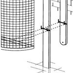 Eisenständer H.1400mm z.Bet.m.Schloss u.Schlü.f.Abfallbehälter 27l