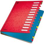 Leitz Ordnungsmappe Deskorganizer Color 59120025 12Fächer rot