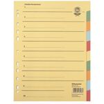 Soennecken Register 1526 DIN A4 blanko volle Höhe Recycling farbig