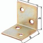 Breitwinkel 40x40x40mm Stahl roh galv. gelb verz. GAH
