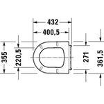 Duravit WC-Sitz ME by Starck Compact m Absenkauto abn weiß/weiß seidenmatt