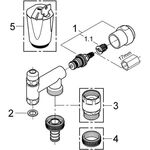 Grohe WAS Ventil ECKFIX 3/8" chr