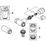 Grohe WAS Ventil 3/4Zoll Batt Anschluss rechts chr
