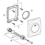 Grohe Betätigungsplatte SURF 116x144mm chr