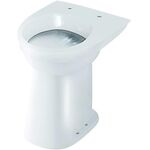 Geberit Care-Stand-Flachspül-WC PARIS +10cm, Abgang waagerecht weiß