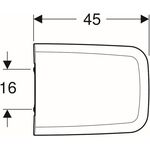 Geberit WC-Sitz iCon Square mit Absenkautomatik weiß