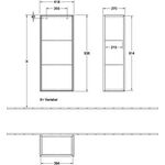 V&B Seitenschrank FINION 418x936x270mm Ans li Walnut Veneer