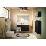 V&B Seitenschrank FINION 418x936x270mm Ans li Black Matt Lacquer