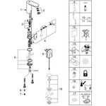 Grohe Infrarot-Elektronik EUROSMART CE 1/2Zoll Steckertrafo chr