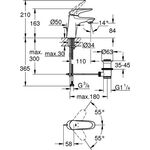 Grohe EH-WTbatt EUROSTYLE 1/2Zoll S-Size chr