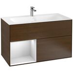 V&B Waschtischunterschrank FINION 996x591x498mm Regalele. wh ma Wln Veneer