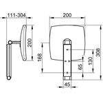 Keuco Kosmetikspiegel iLook_move 200x200mm nbel alu-fin