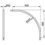 Keuco Rohrbogen PLAN 90° f Viertelkreis-Duschwannen vc