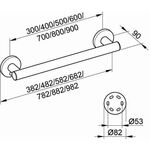 Keuco Haltegriff CARE PLAN 682mm vc