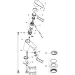 HG Einhebel-Waschtischmischer FOCUS 70 DN 15 ohne Zugstange chrom