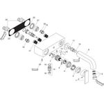 Einhebel-Wannenmischer AXOR CITTERIO DN 15, Aufputz chrom