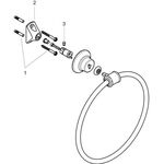 Handtuchring AXOR MONTREUX Wandmontage brushed nickel