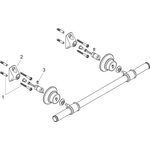 Badetuchhalter AXOR MONTREUX Wandmontage 800mm chrom