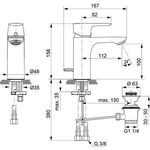 IDS Waschtischarmatur CONNECT AIR chrom
