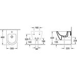 V&B Wand-Bidet Compact SUBWAY 2.0 355x480mm, mit ÜL we C+