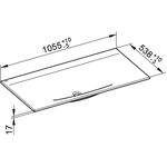 Keuco Keramik-Waschtisch EDITION 11 o HL-boh 1055x17x538mm we