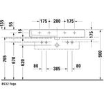 Duravit Waschtisch VERO m ÜL HLB 1000x470mm 1 Hahnloch weiß