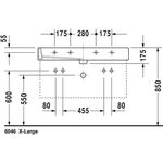 Duravit Waschtisch VERO m ÜL HLB 1000x470mm 2 Hahnlöcher weiß WG