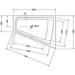 Duravit Badewanne PAIOVA 1800x1400mm, 1 Rückenschräge rechts weiß
