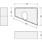 Duravit Wannenträger für 700217, 1800x1400mm