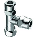 SCHELL T-Stück m beweglicher Überwurfmutter 3/8Zoll chrom