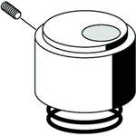 Schell Betätigungshaube mit Druckfeder chrom
