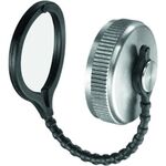 SCHELL Verschlusskappe mit Kette und Dichtscheibe, Messing 1Zoll - VPE: 25