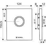 Schell WC-Abdeckplatte EDITION ND verchromt