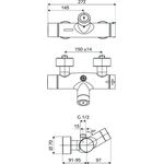 Schell VW-Duscharmatur VITUS VD-C-T/o chr Duschanschl. n oben mit Desinfektion