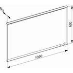 Keuco Lichtspiegel ROYAL LUMOS Spiegelheizung 1050x650x60mm