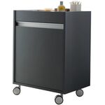 Duravit Rollcontainer KETHO 360x500x670mm Ans rechts graphit matt