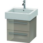 Duravit Waschtischunterbau X-LARGE 443x450x448mm cappucino hochglanz