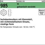 Sechskantmutter DIN 985 Klemmteil M8 10 galv.verz. 100 Stück - VPE: 100