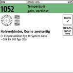 Holzverbinder DIN 1052 zweiseitig 80x50xM20 Temperguss galv.verz. 25St. - VPE: 25