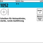 Unterlegscheibe DIN 1052 rund 14x 58x 6 A 4 25 Stück - VPE: 25