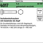 Sechskantschraube ISO 4017 VG M8x 45 5.6 AD W7 galv.verz. 200 Stück - VPE: 200